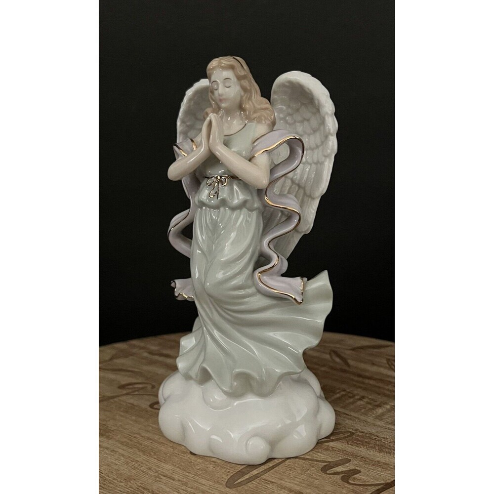 Angels of Grace "FAITH" Porcelain Angel Figurine by Holstead House 6 3/4" Tall - Picture 8 of 10